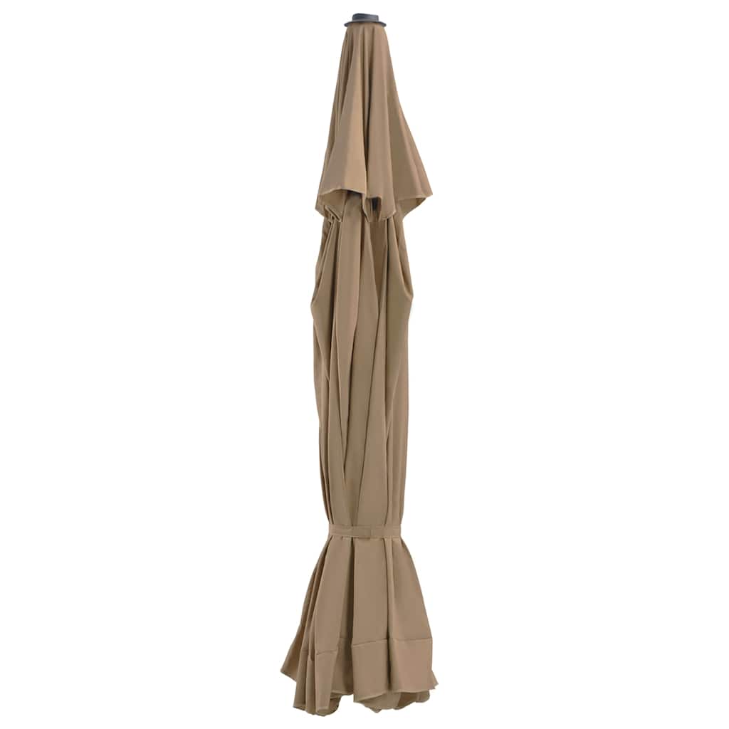 Tecido substituição p/ guarda-sol 515 cm cinzento-acastanhado