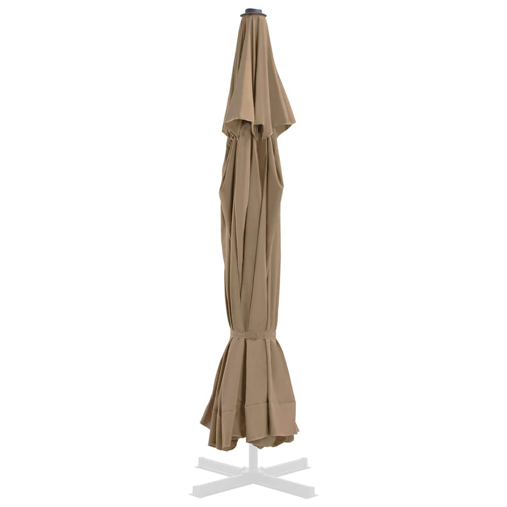 Tecido substituição p/ guarda-sol 515 cm cinzento-acastanhado