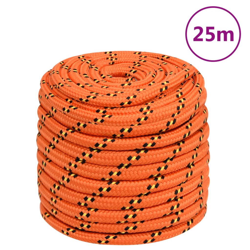 Corda de barco 18 mm 25 m polipropileno laranja