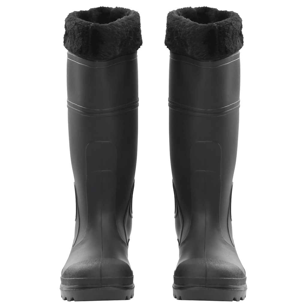 Galochas com meias removíveis tamanho 40 PVC preto