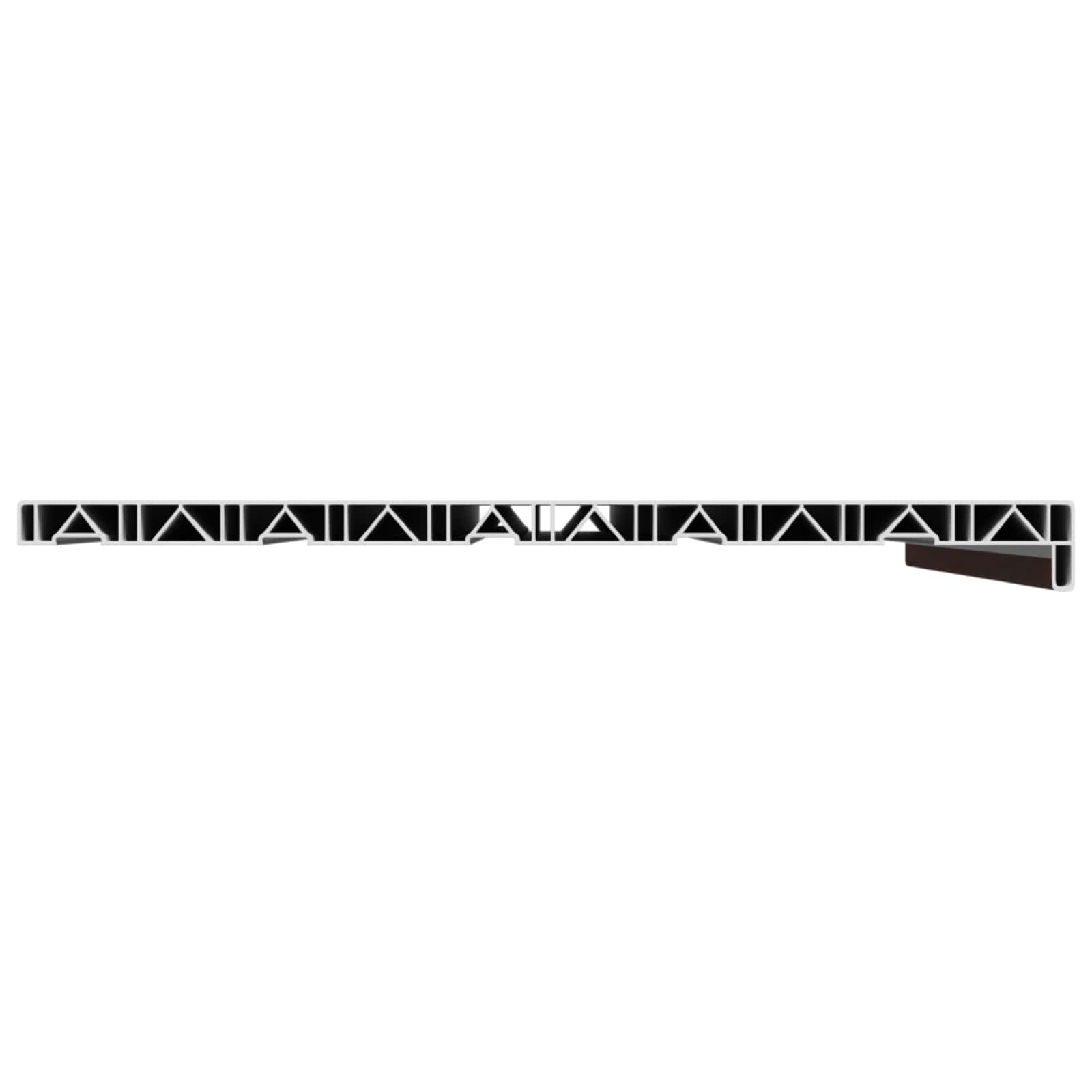 Soleira de janela madeira marrom 80 x 50 x 4,5 cm PVC