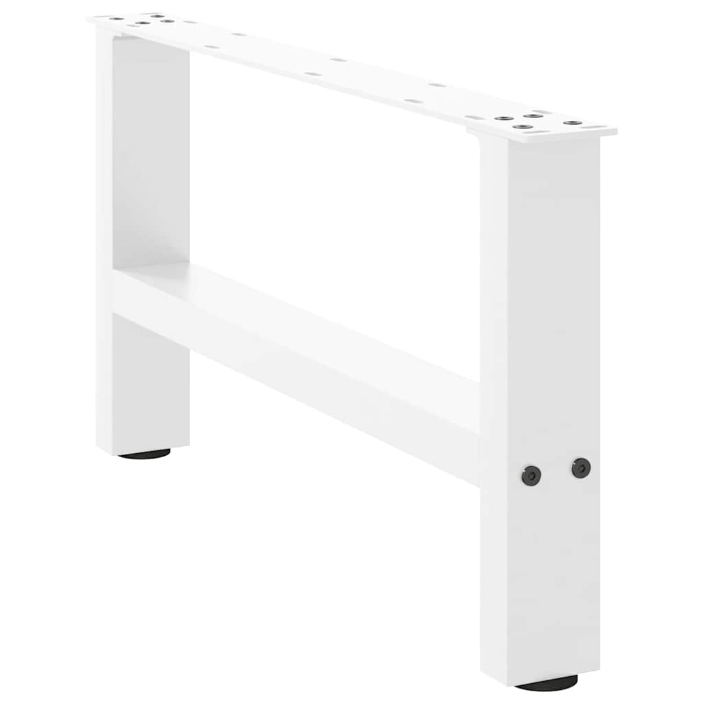 Pés para mesa de centro , brancos, 2 peças, 60x (30-31) cm, aço