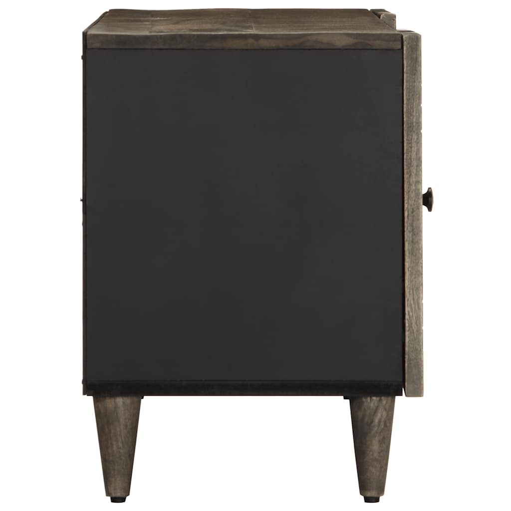 Móvel TV cinzento claro 105x33,5x46 cm madeira mangueira maciça