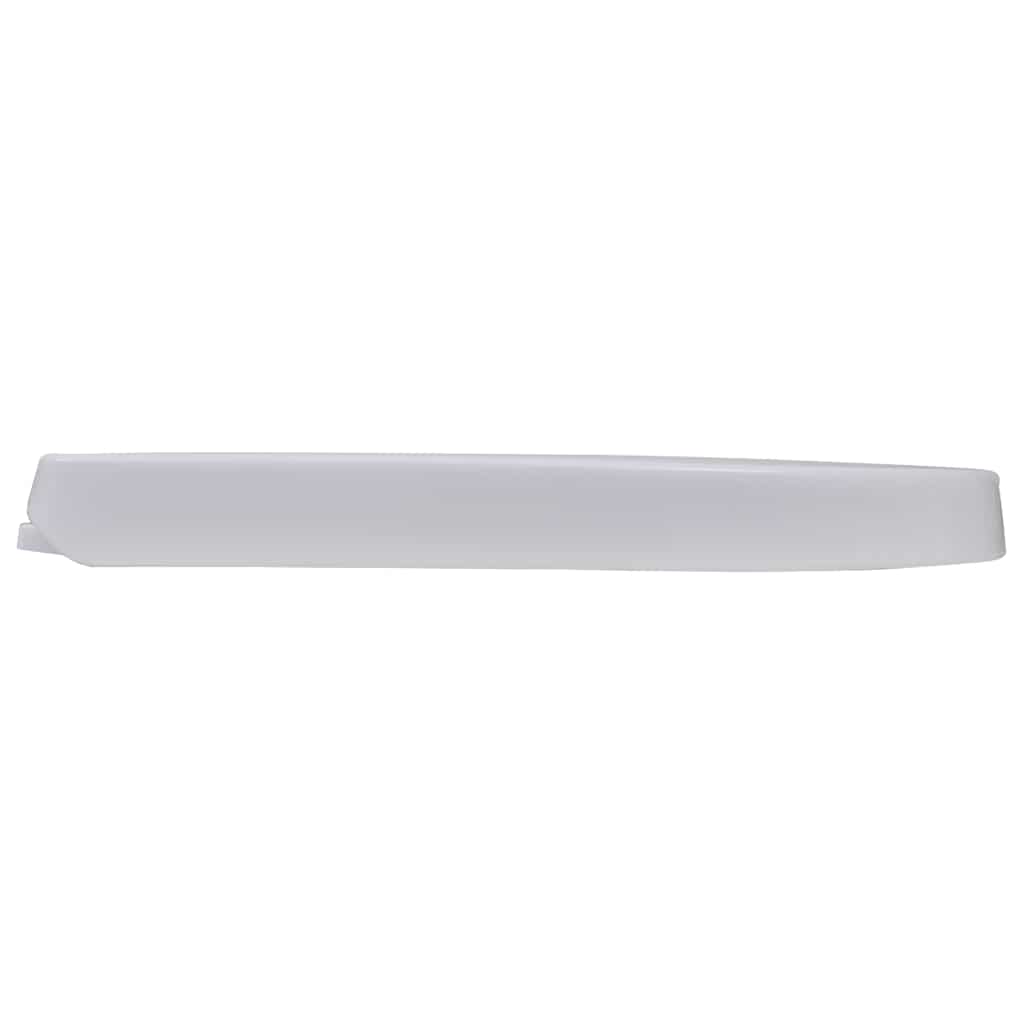 Tampos sanita com tampas de fecho suave 2 pcs plástico branco