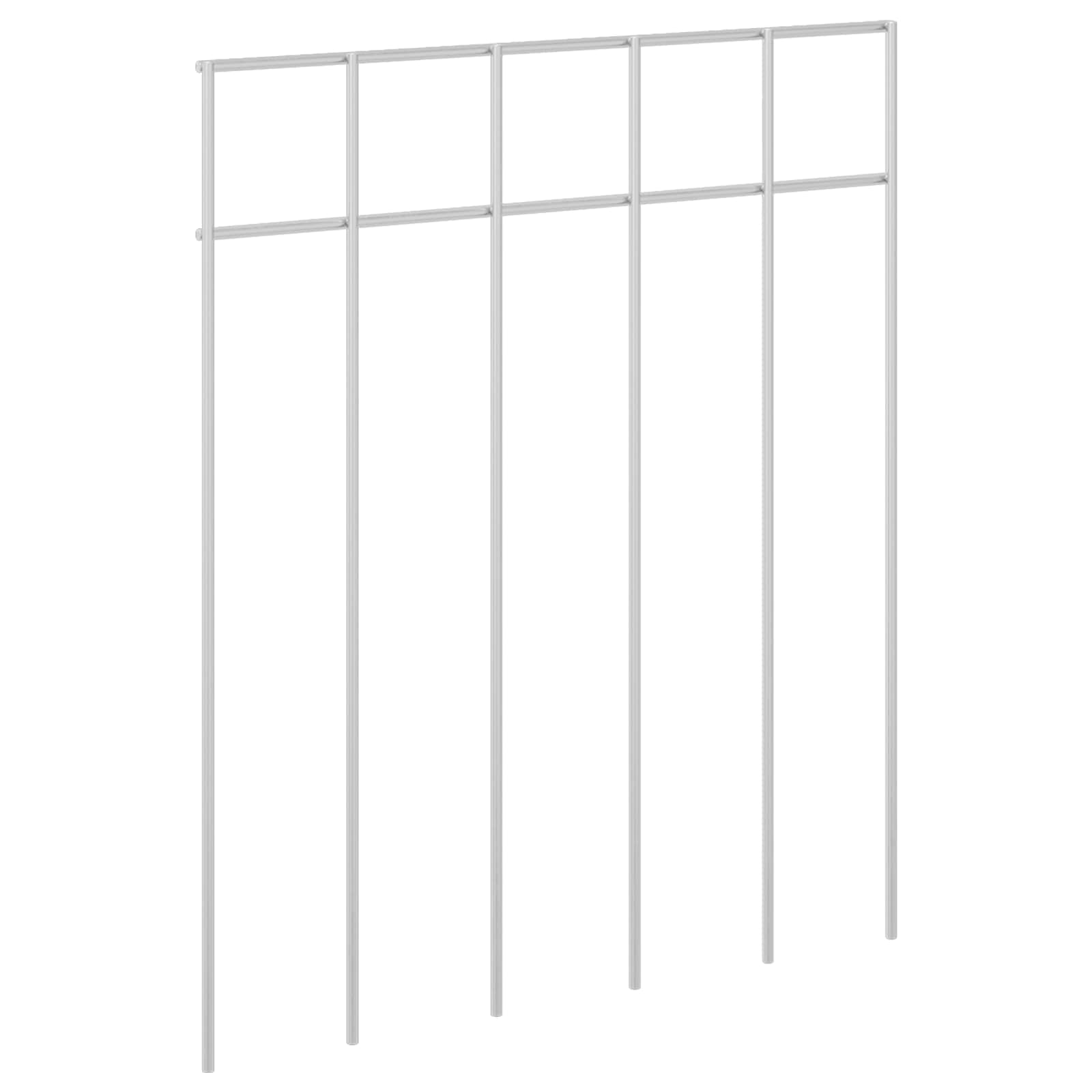 Painel de cerca para jardim 24 unid. 25 x 30 cm aço galvanizado