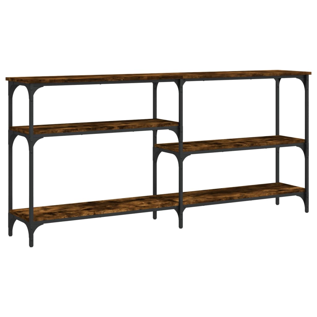 Mesa consola 160x29x75 cm derivados de madeira carvalho fumado