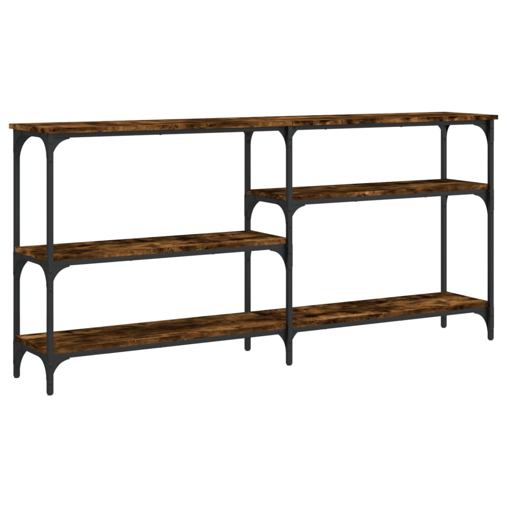 Mesa consola 160x29x75 cm derivados de madeira carvalho fumado
