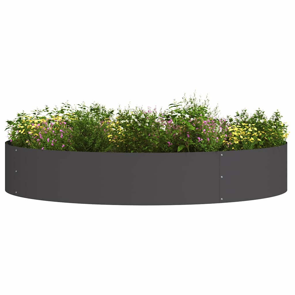 Anel de vaso 5 unid. preto 120 x 120 x 20 cm