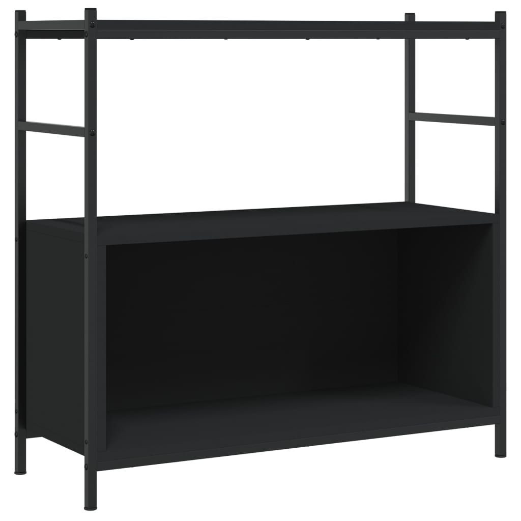 Estante 80x30x78,5 cm derivados de madeira e ferro preto