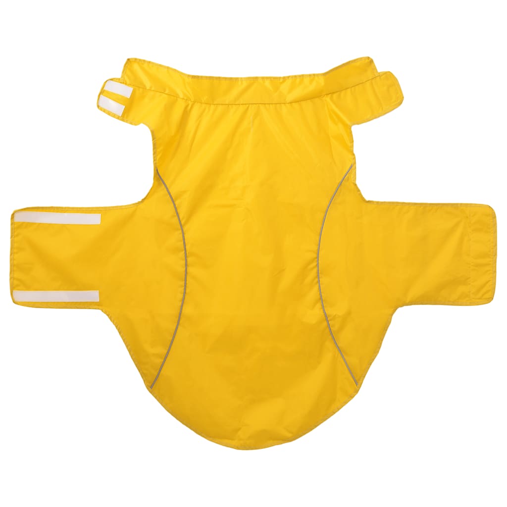 Capa de chuva para cães com tiras reflectoras amarelo 3xl
