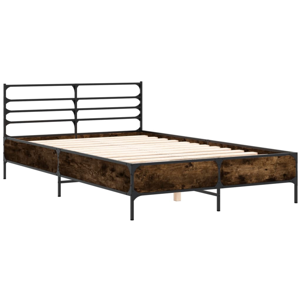 Estrutura de cama 135x190 cm derivados madeira/metal