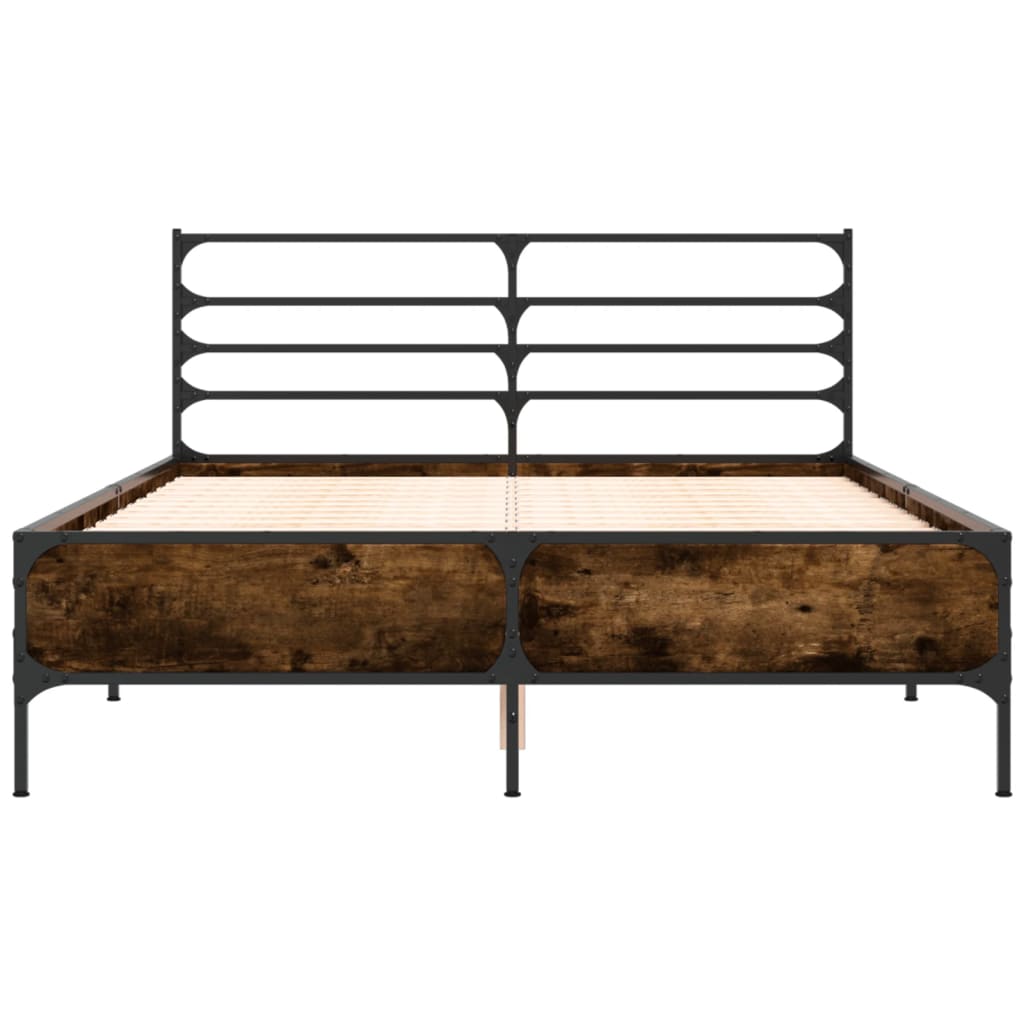 Estrutura de cama 135x190 cm derivados madeira/metal