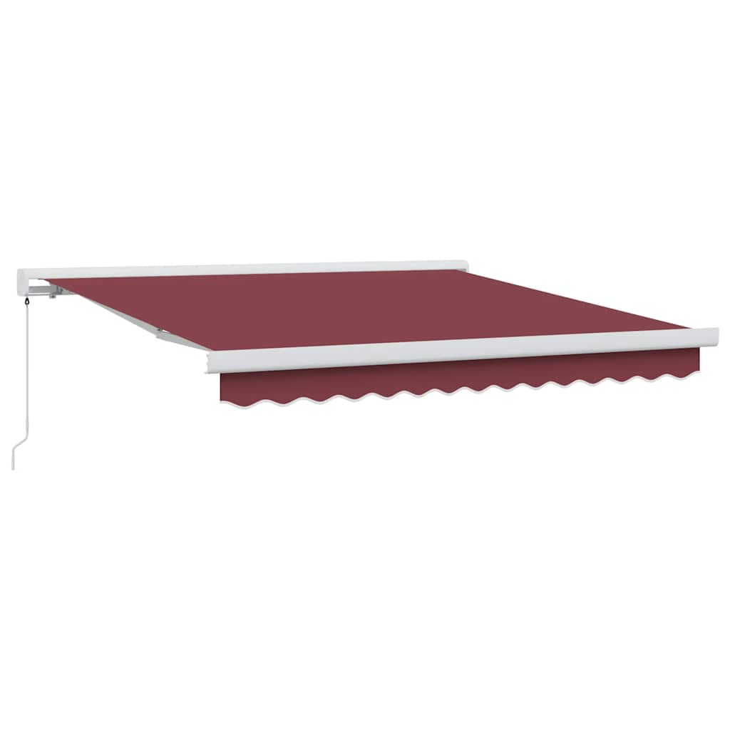 Toldo retrátil manual 300x250 cm bordô