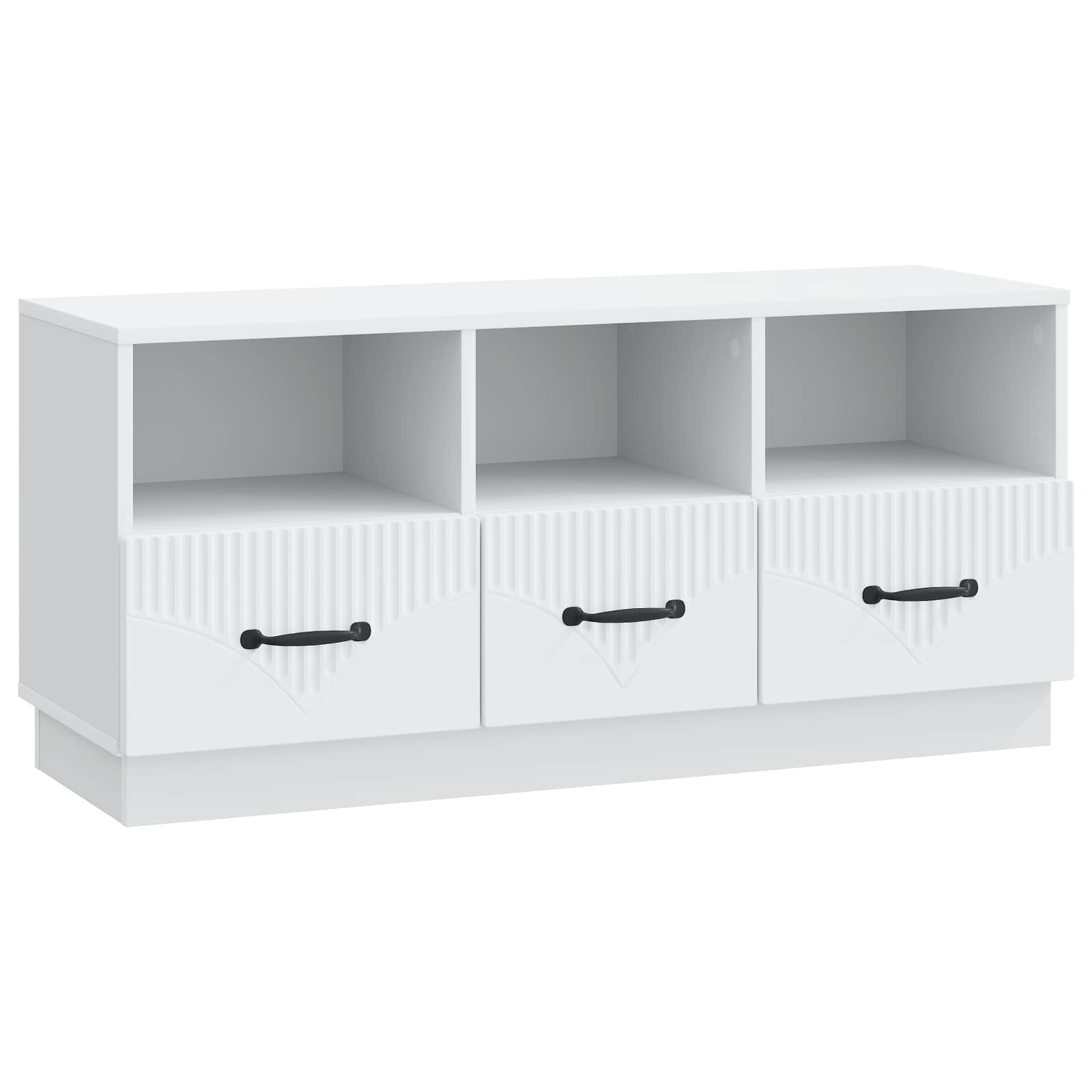 Gabinete para TV branco 102 x 34,5 x 47 cm derivados de madeira