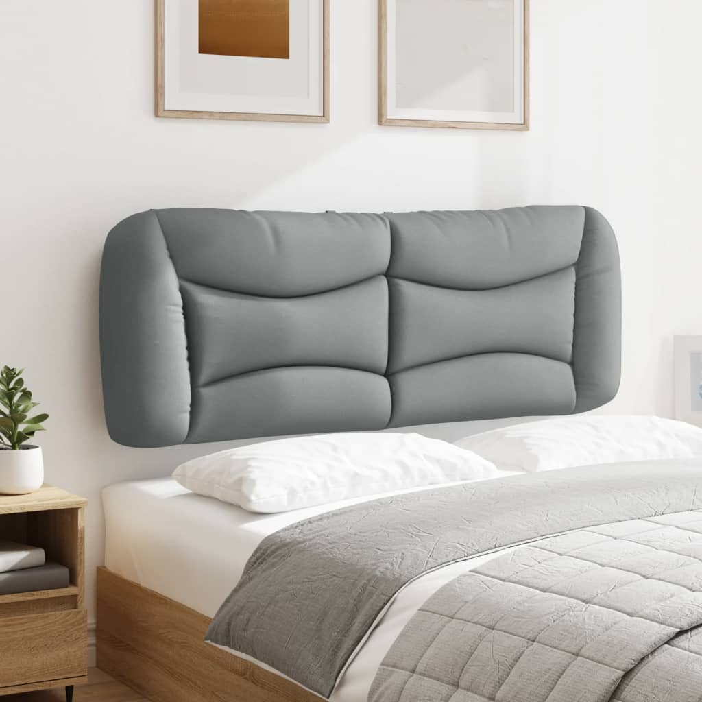 Almofadão de cabeceira hvar 120 cm tecido cinzento-claro
