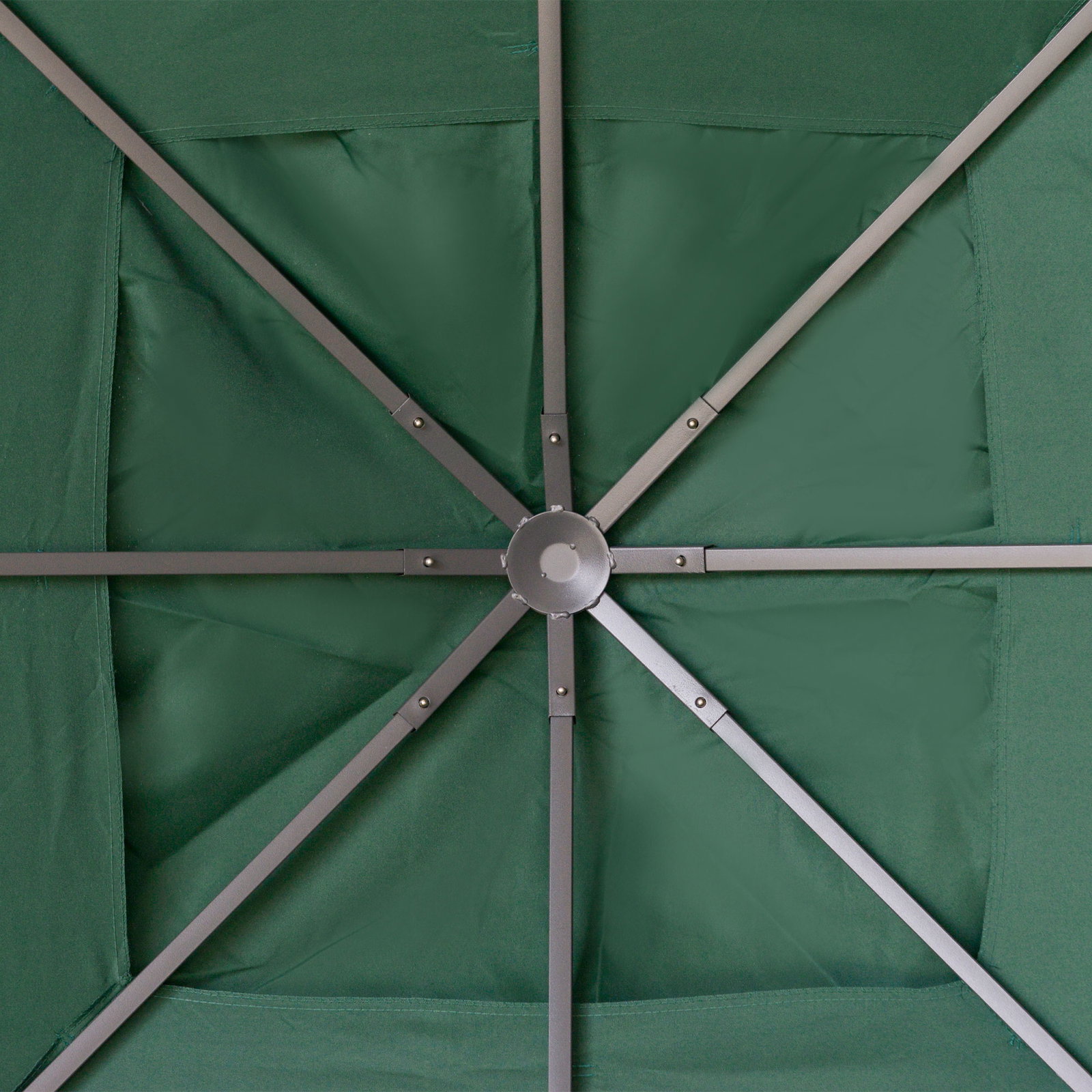 Toldo de Substituição de 3x3m para Pérgola de Jardim com 8 Orifícios de Drenagem e Ventilação Verde