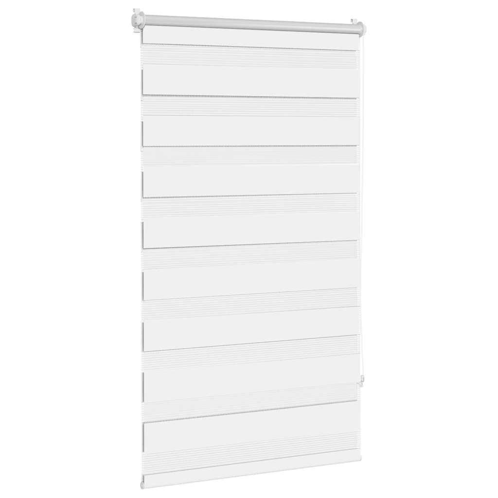 Cortina zebra 90,9x150 cm, largura do tecido 86,7 cm, branca