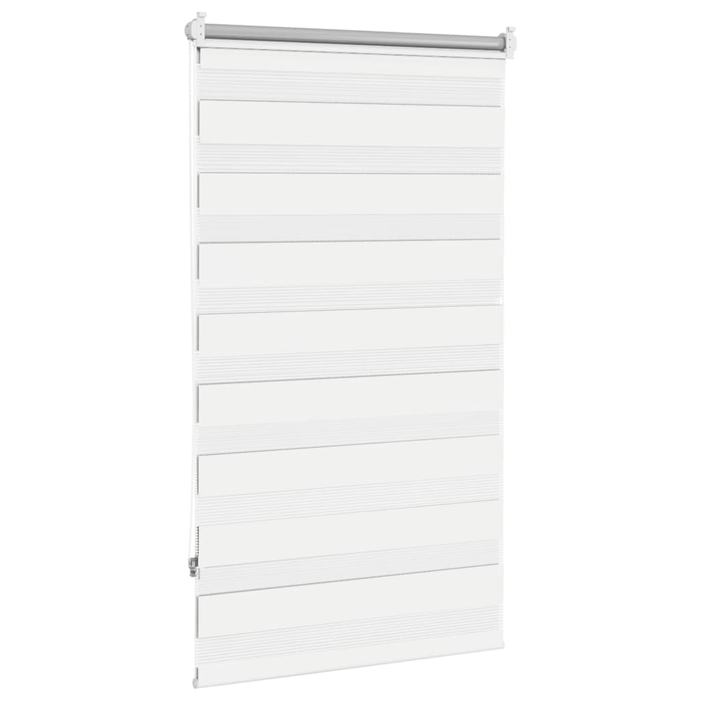 Cortina zebra 90,9x150 cm, largura do tecido 86,7 cm, branca