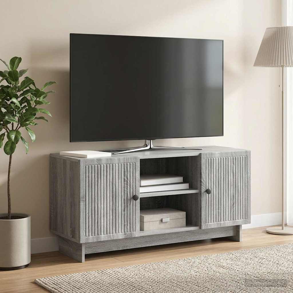Gabinete para TV 102 x 34,5 x 50 cm sonoma cinzento
