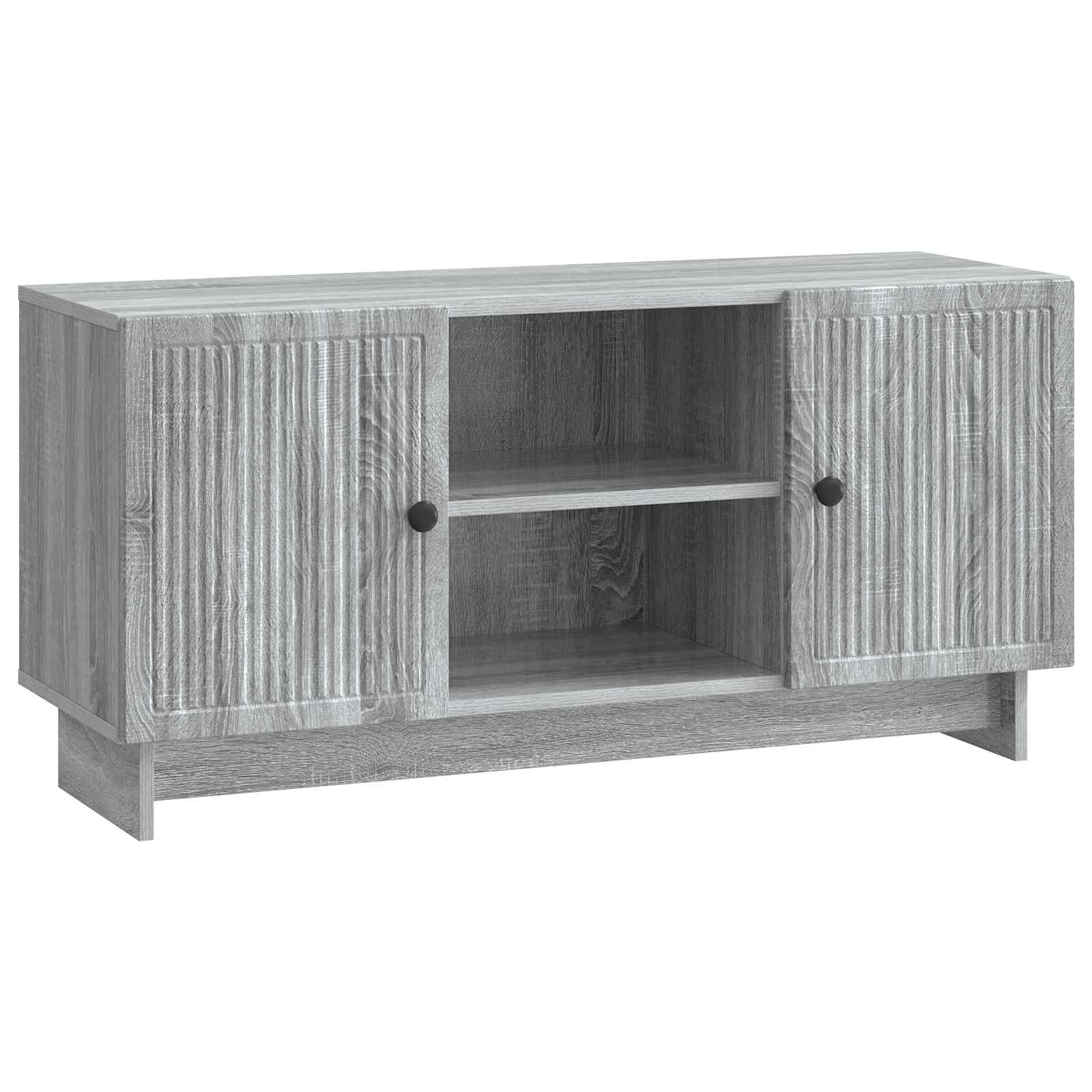 Gabinete para TV 102 x 34,5 x 50 cm sonoma cinzento