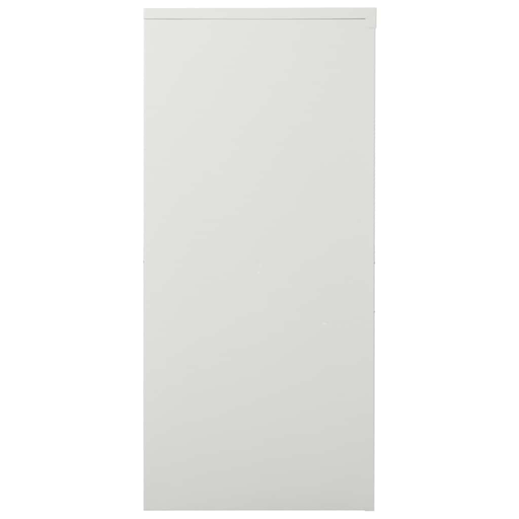 Armário com porta deslizante aço 90x40x90 cm cinzento-claro