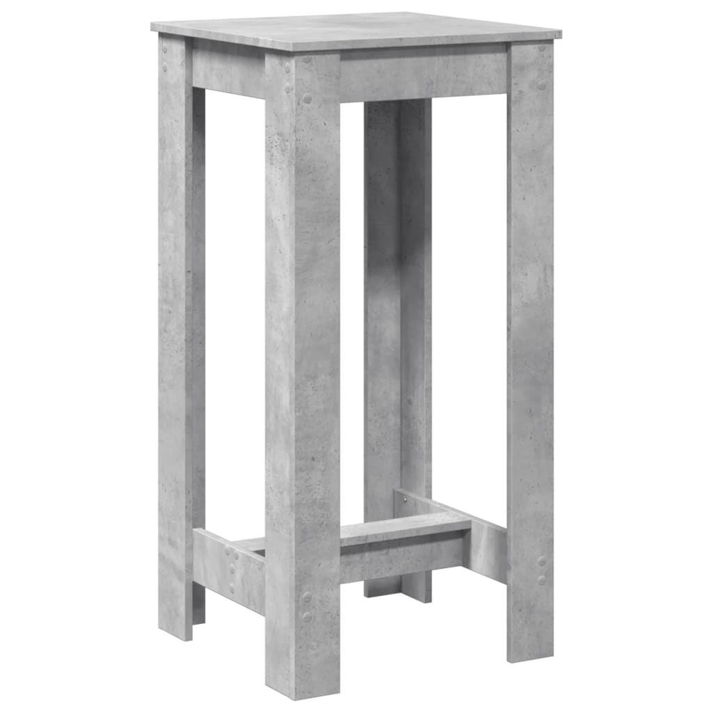 Mesa de bar 51x50x103,5cm derivados de madeira cinzento cimento