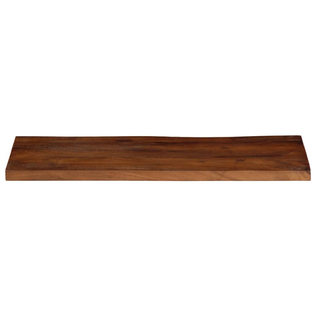 Tampo de mesa retangular 80x20x3,8 cm madeira recuperada maciça