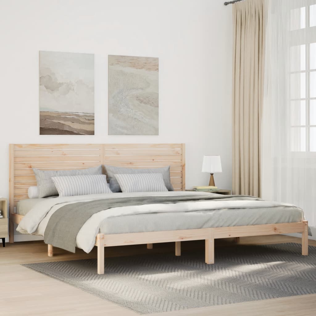 Cama extra longa sem colchão 200x210 cm madeira maciça
