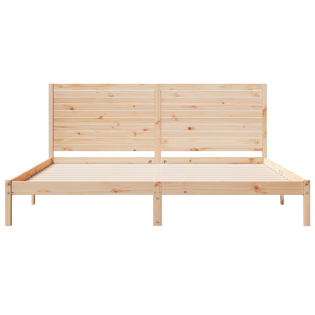 Cama extra longa sem colchão 200x210 cm madeira maciça