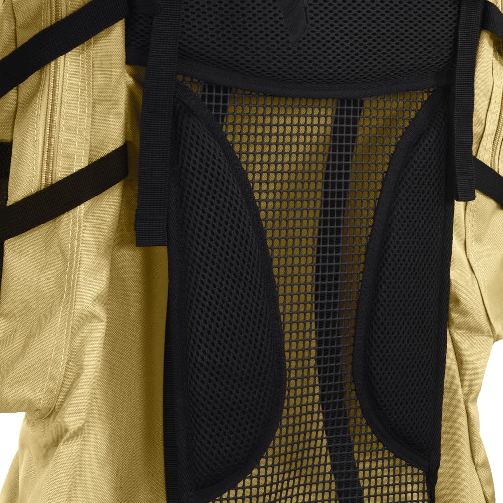 Mochila para caminhadas 100 l tecido oxford caqui