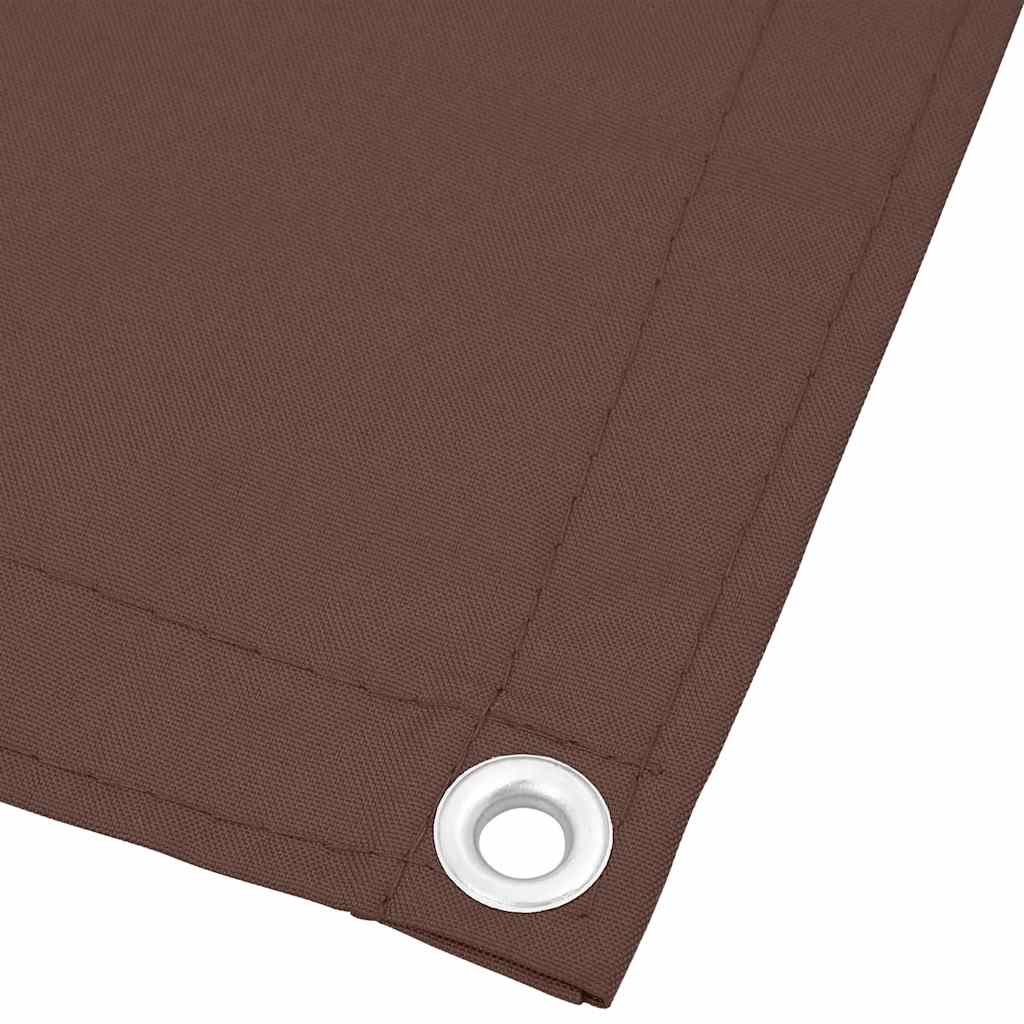 Tela de varanda 120x700 cm 100% poliéster oxford castanho