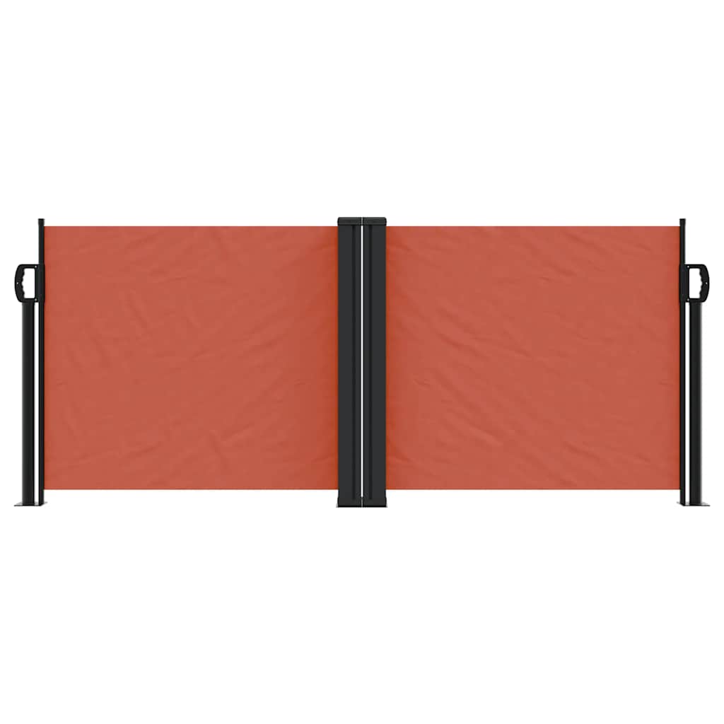 Toldo lateral retrátil 100x1000 cm terracotta