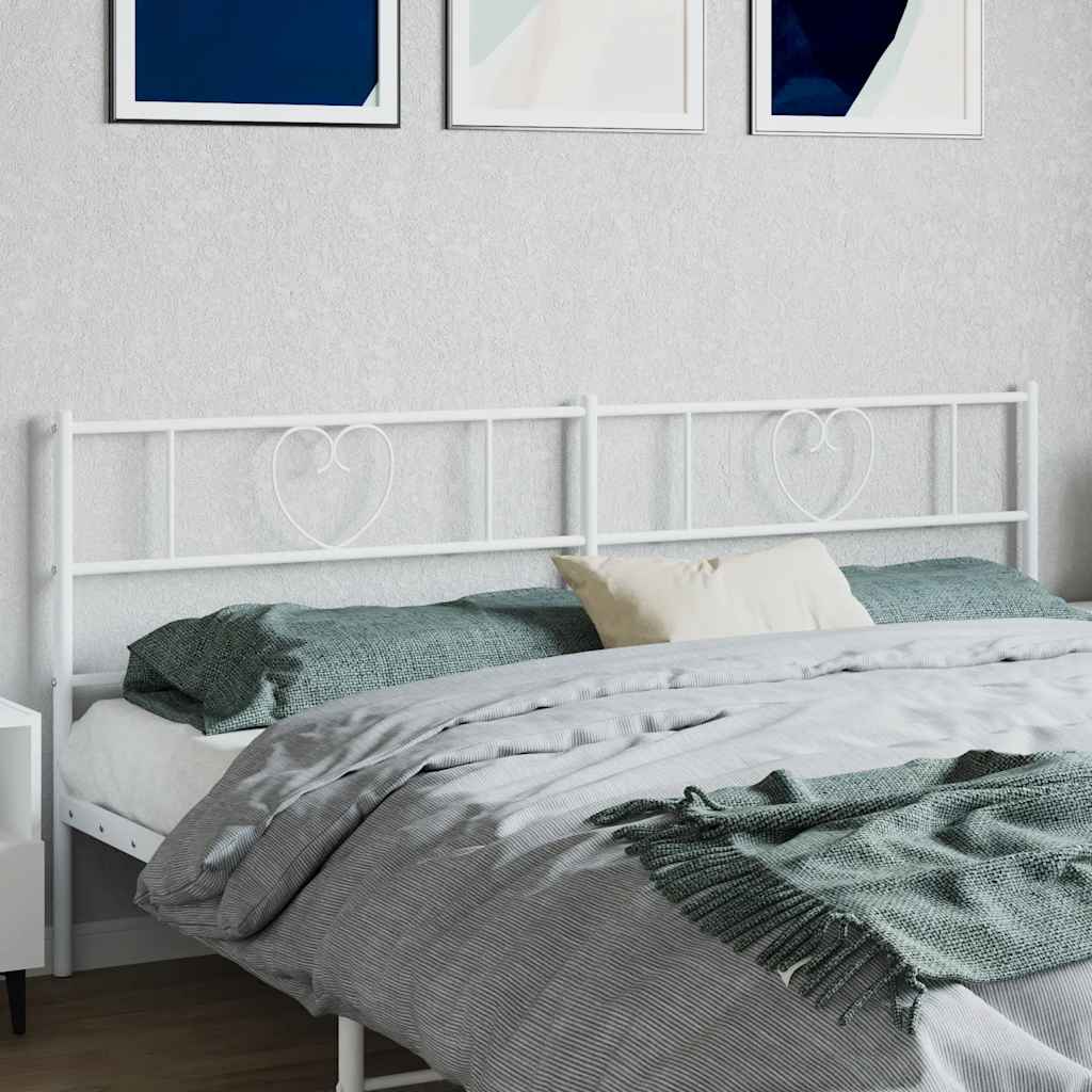 Cabeceira de substituição 200 cm metal branco