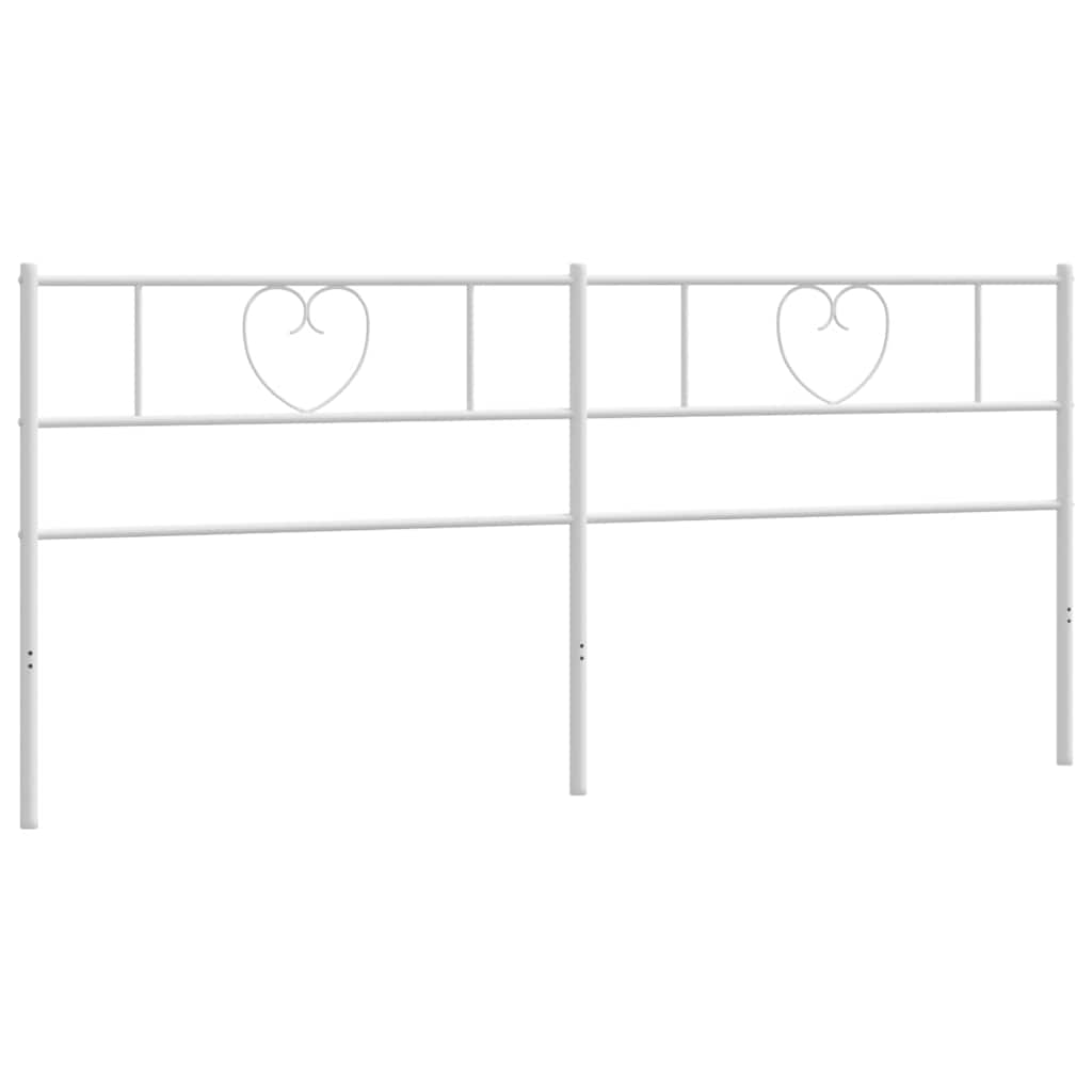 Cabeceira de substituição 200 cm metal branco