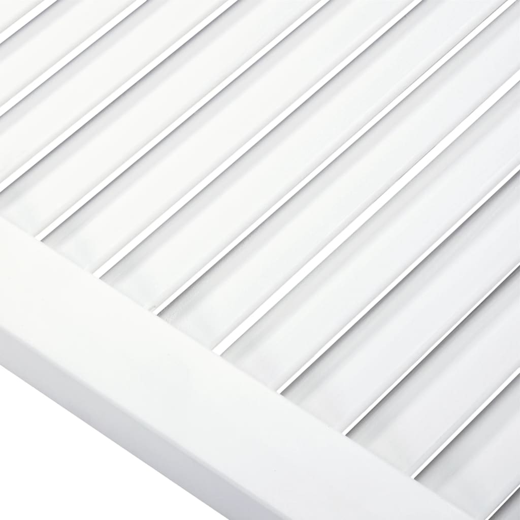 Portas de armário 4 pcs design de persiana pinho maciço branco