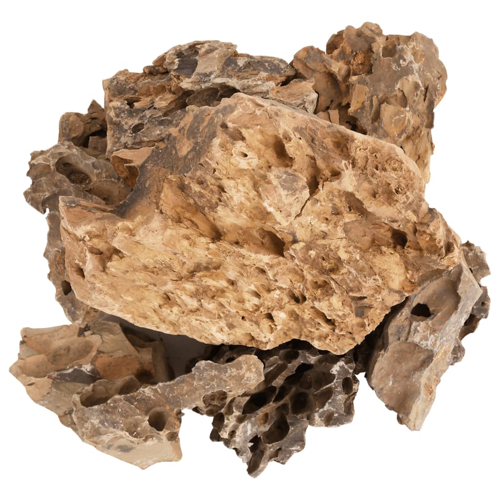 Rochas dragon 10 kg 5-30 cm castanho