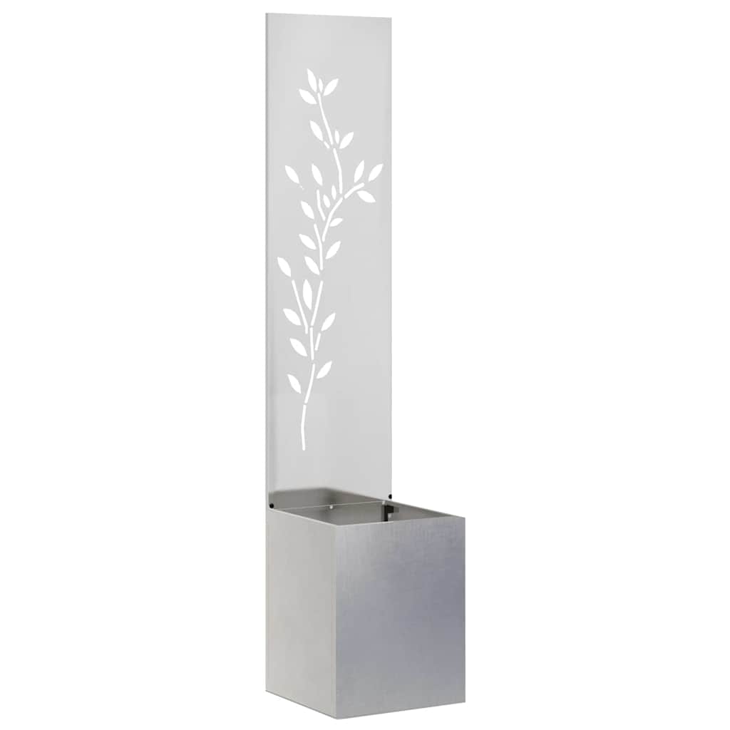 Tela de privacidade para jardim floral prata 32 x 32 x 150 cm