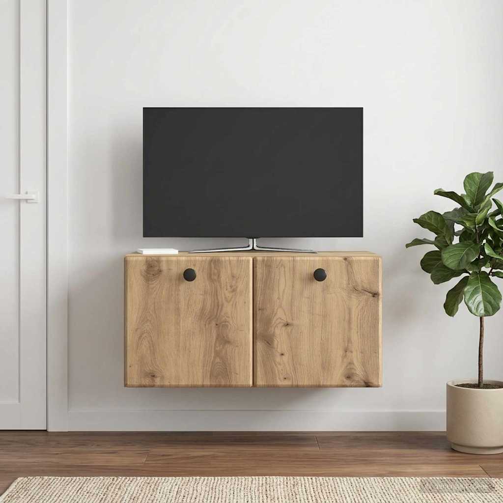 Gabinete de TV de parede 59,5 x 31 x 30 cm carvalho arttisan