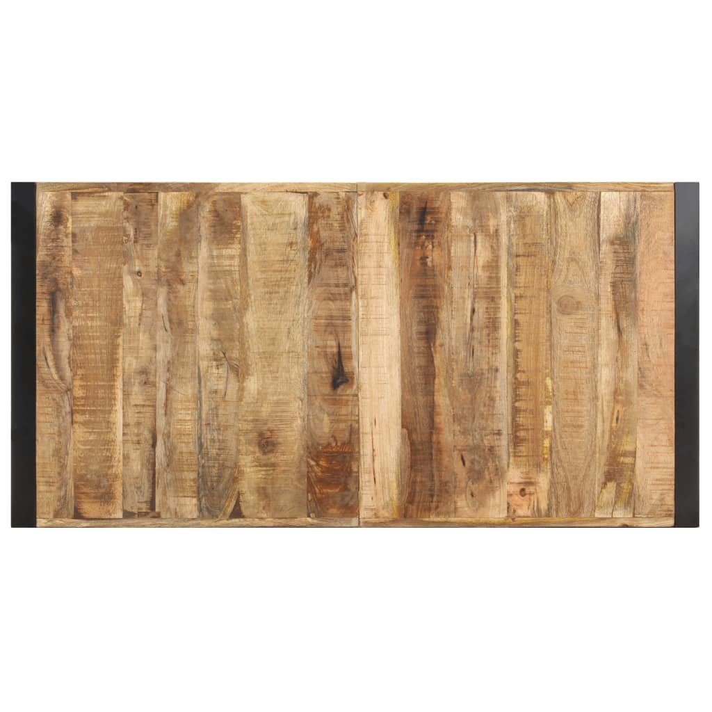 Mesa de centro 140x70x40 cm madeira de mangueira áspera
