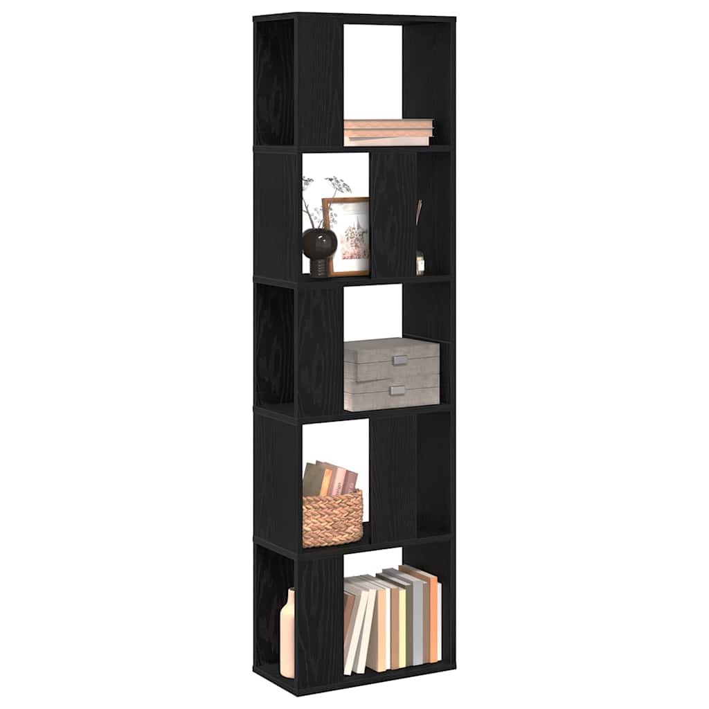Estante carvalho preto 45 x 23,5 x 162,5 cm