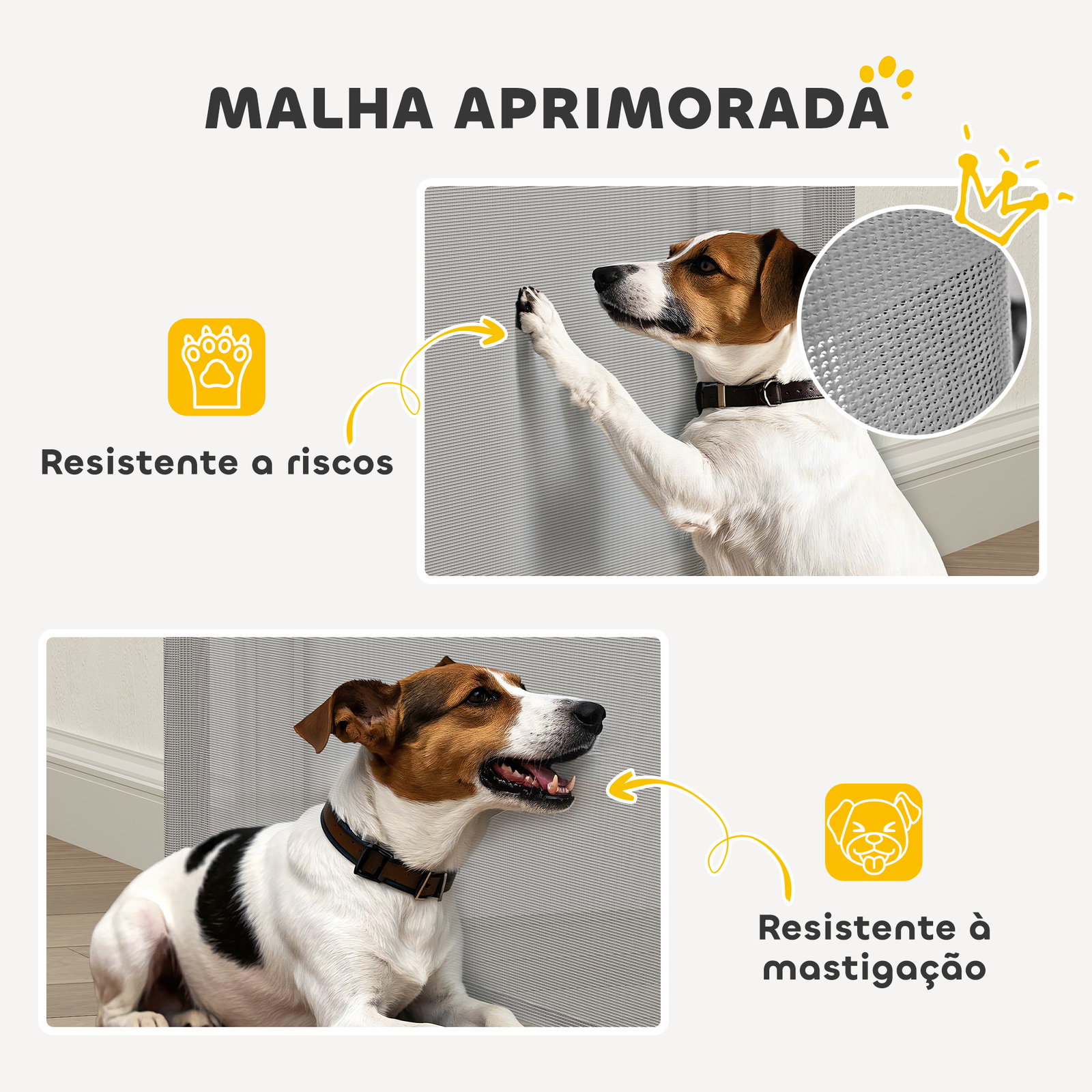 Barreira de segurança retrátil para cães extensível até 140 cm de largura para escadas e portas cinzento
