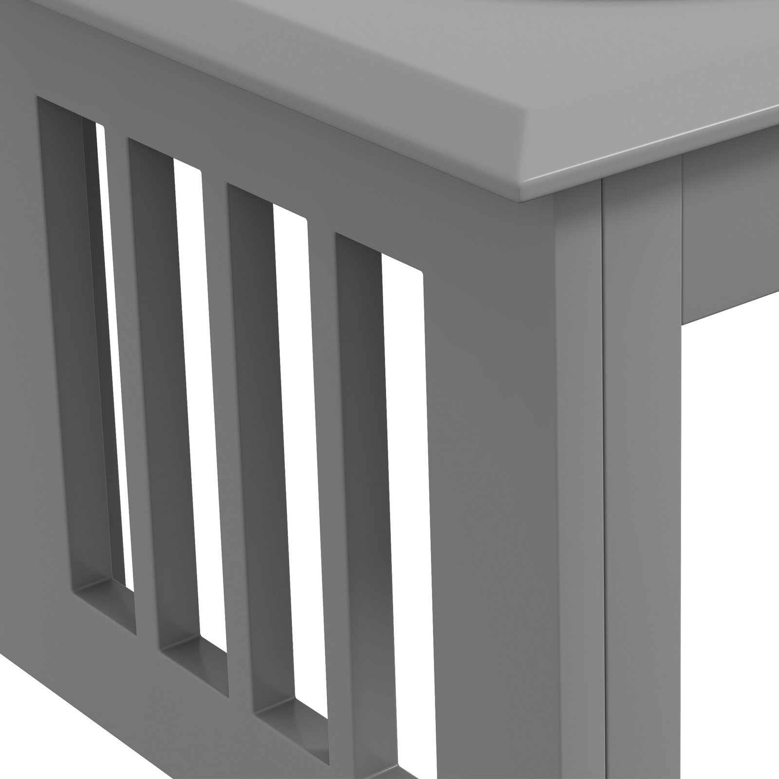 Comedouro elevado para cães com 2 tigelas removíveis em aço inoxidável, 58,4x30,5x25,4 cm, cinzento