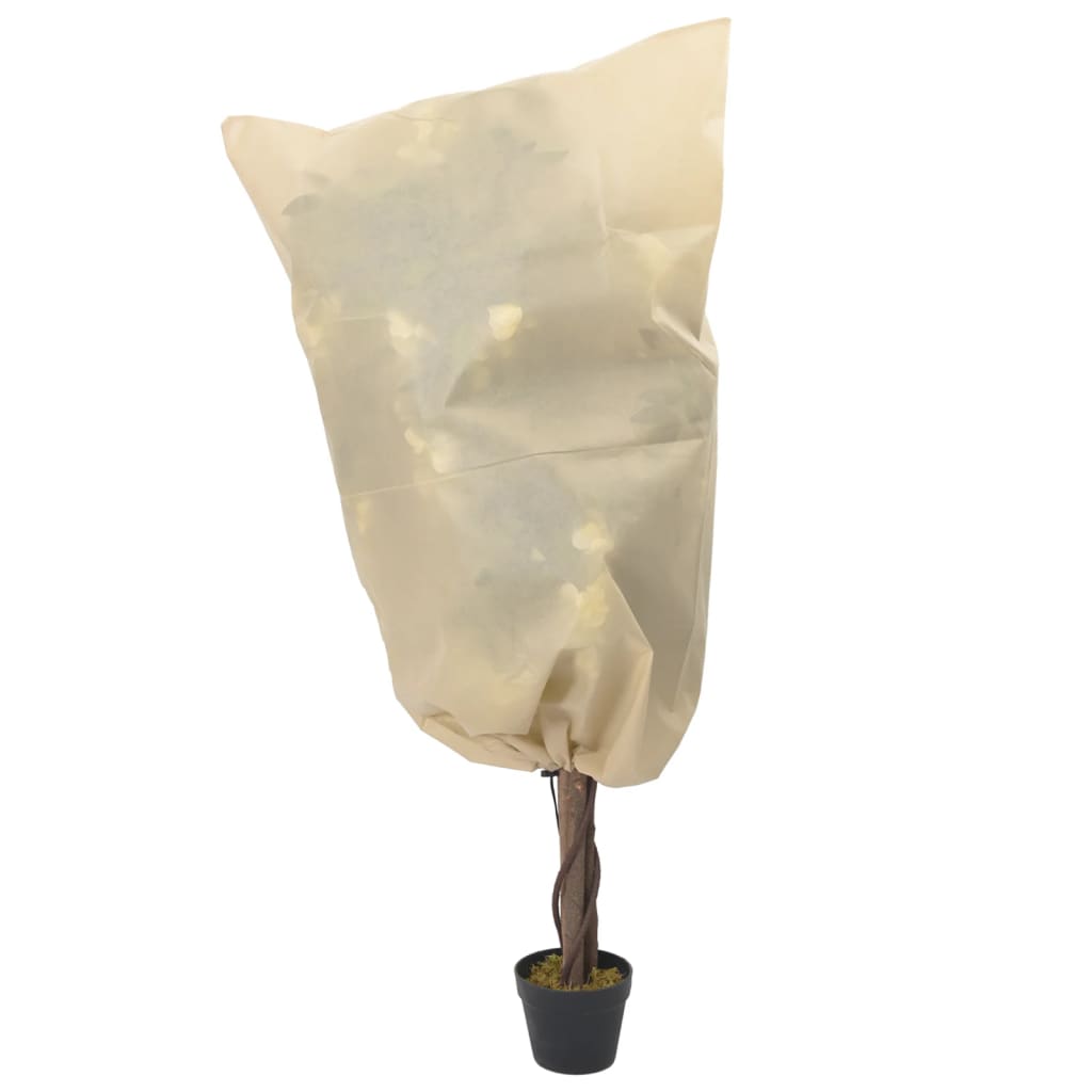 Coberturas para plantas com cordão 8 pcs 70 g/m² 0,8x0,8 m
