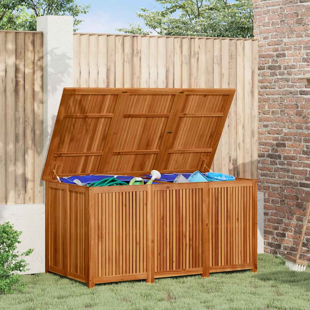 Caixa de arrumação para jardim 150x80x75 cm acácia maciça