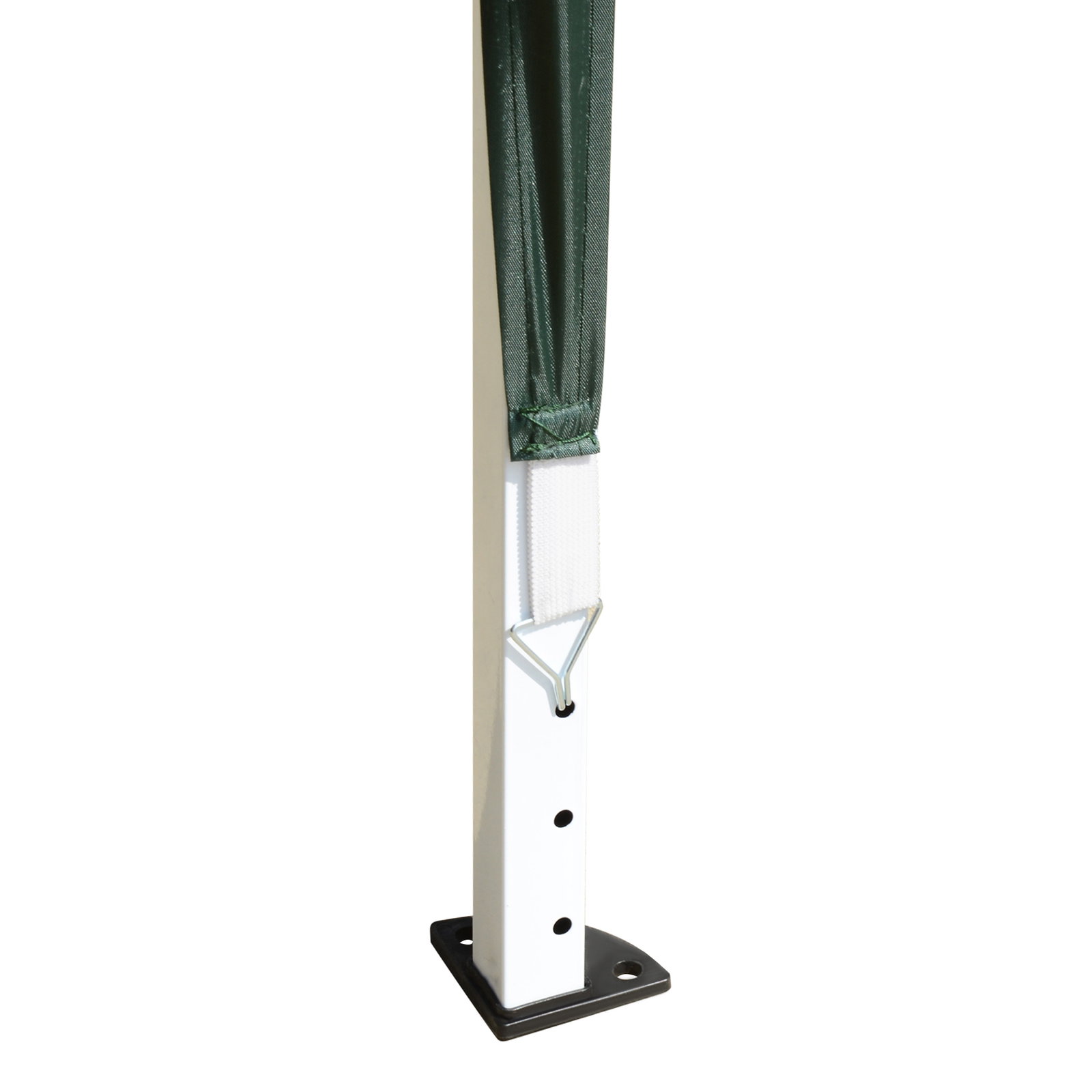 Tenda dobrável 295x295x255 cm com bolsa de transporte altura ajustável anti-UV para terraço pátio verde