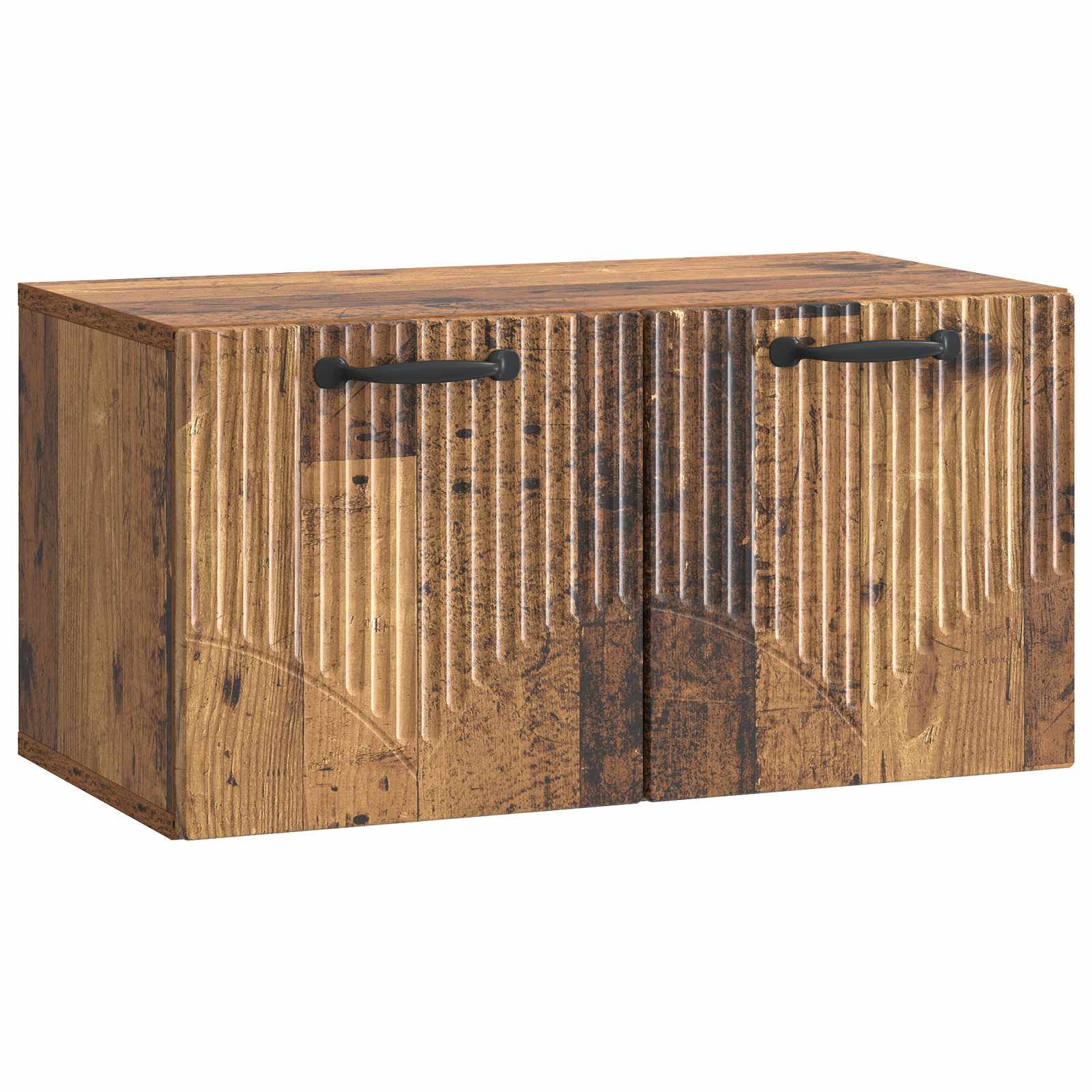 Gabinete de TV de parede madeira antiga 59,5 x 31 x 30 cm