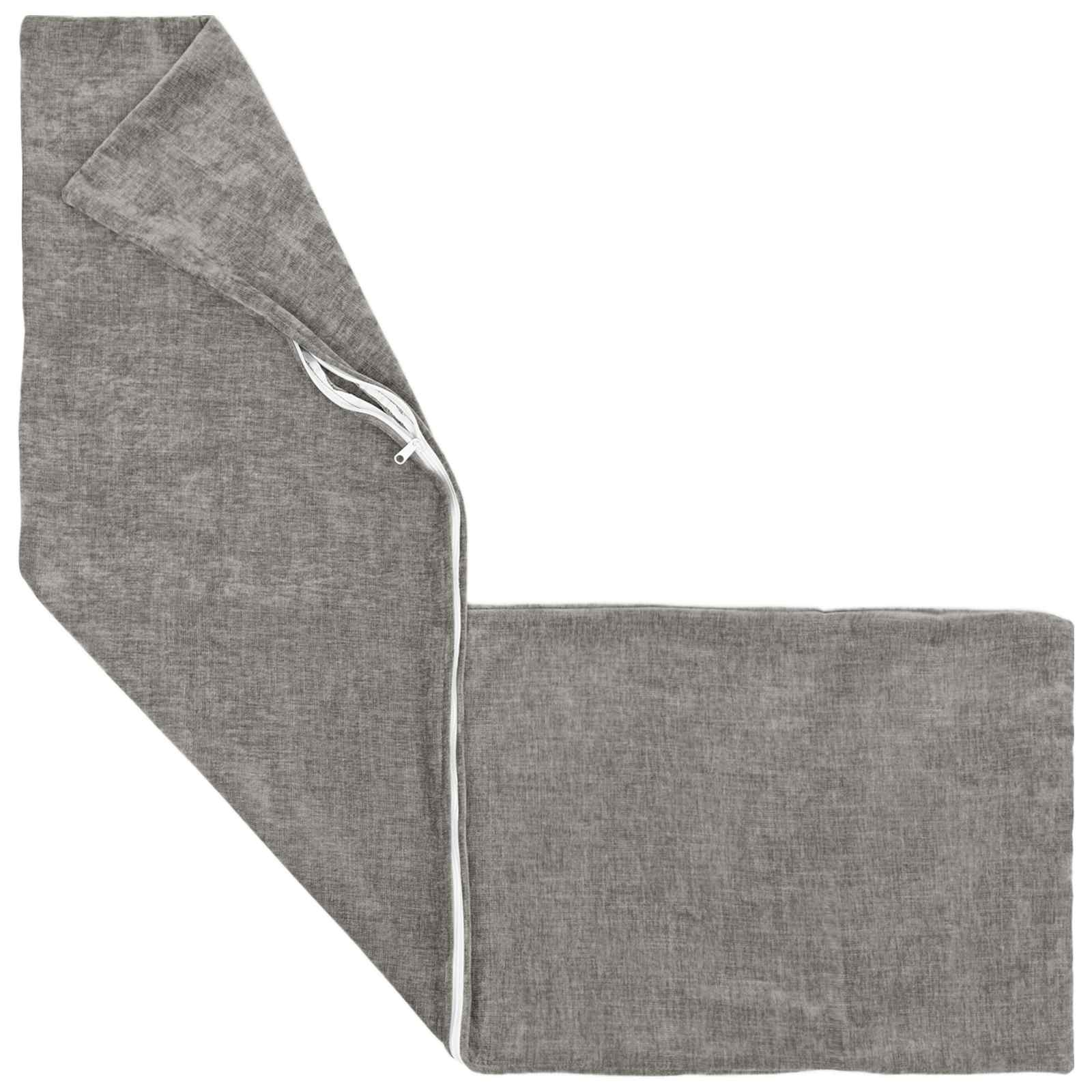 Capa almofada 2 unid. heerlen cinzento-escuro 40 x 145 cm