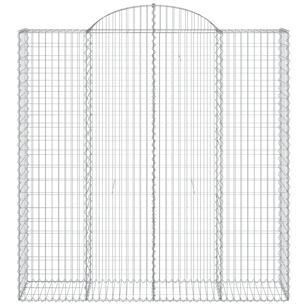 Cestos gabião arqueados 5pcs 200x50x200/220cm ferro galvanizado