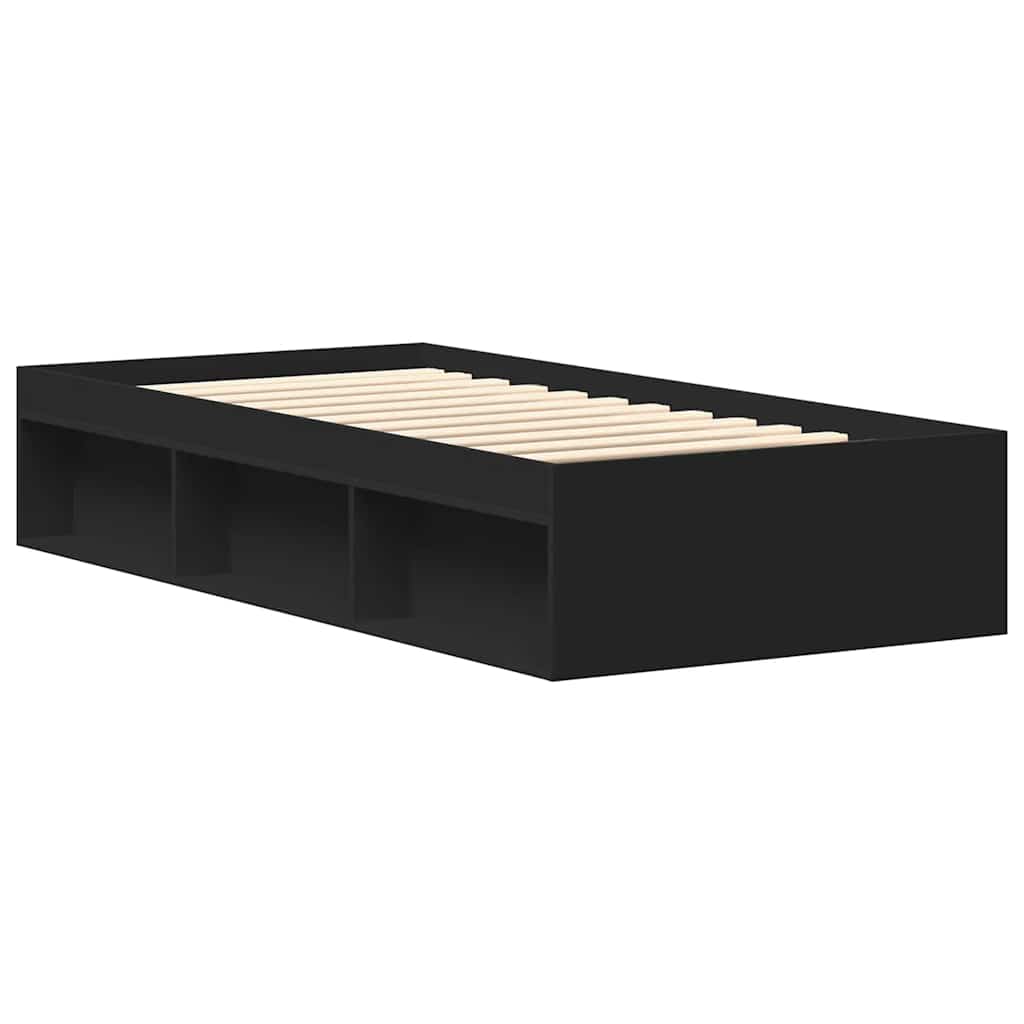Estrutura de cama 100x200 cm preto