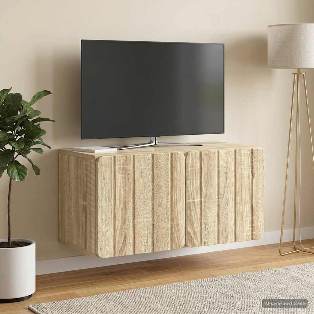 Gabinete de TV de parede 59,5 x 31 x 30 cm carvalho sonoma